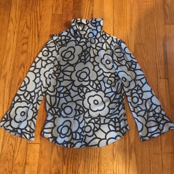 Moschino Tops - Moschino Printed Silk Blouse